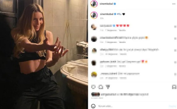 Sinem Kobal kendine hayran bıraktı!